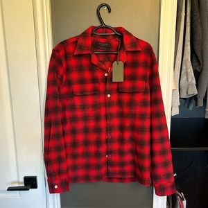 All saints plaid shirt jacket